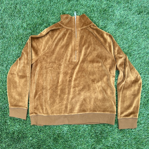 Madewell Velvet quarter zip jacket - Picture 2 of 3